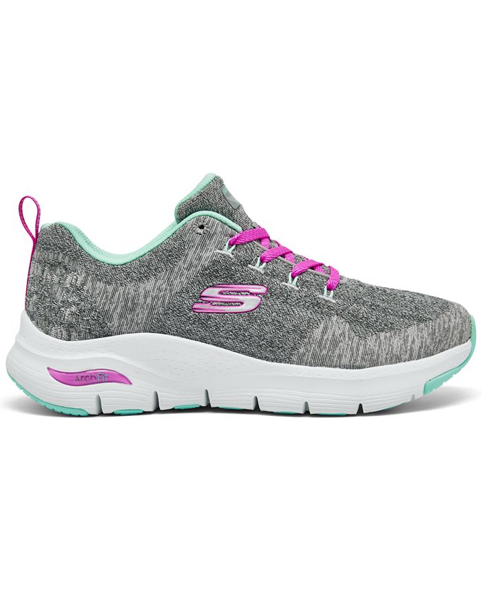Skechers Women's Arch Fit - Comfy Wave Arch Support Walking Sneakers ...