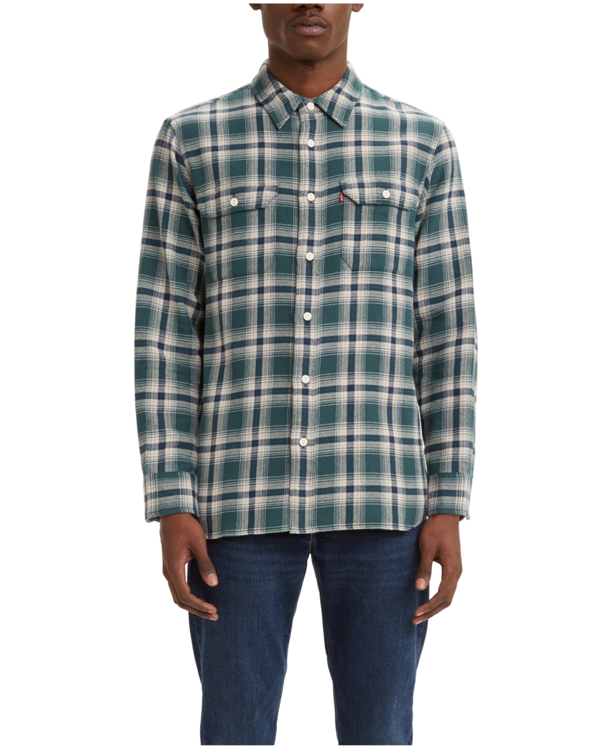 Levi's Men's Classic Worker Relaxed Fit Flannel Shirt | Smart Closet