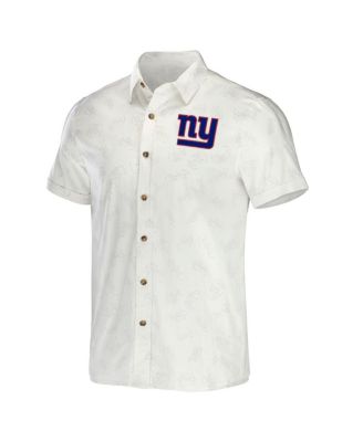 Men's NFL x Darius Rucker Collection by White New York Giants Woven Button-Up Shirt