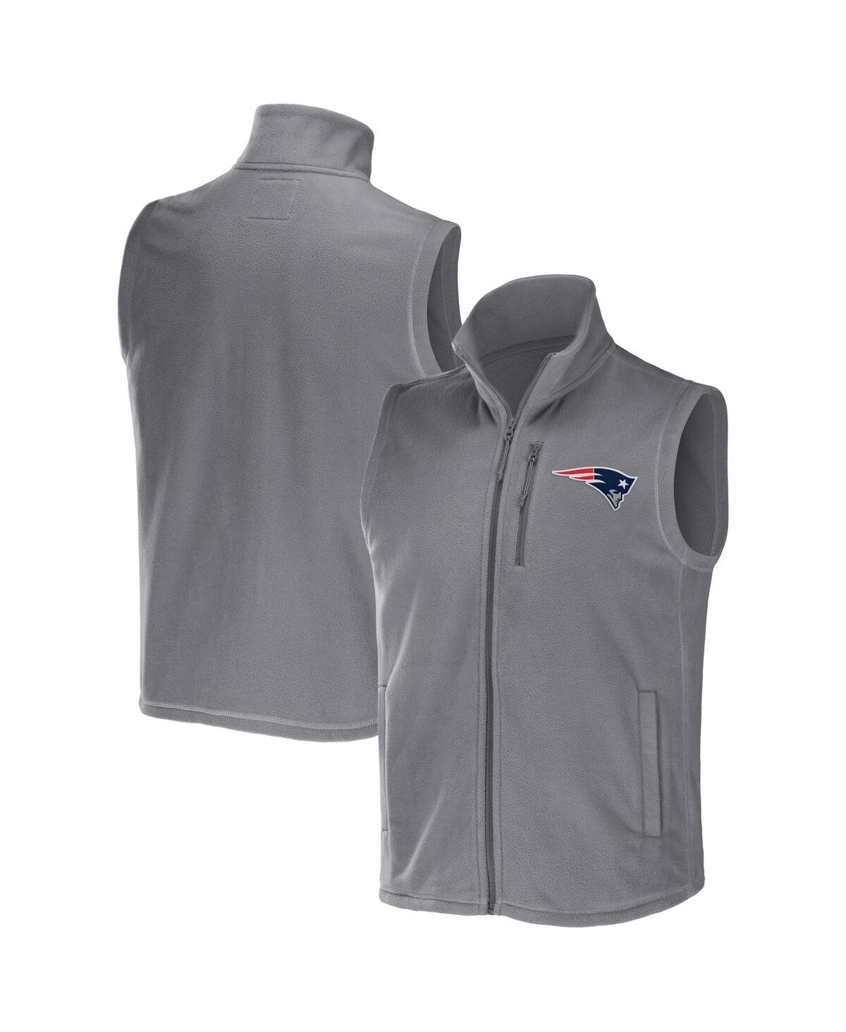 Fanatics Men's Nfl X Darius Rucker Collection By  Gray New England Patriots Polar Fleece Full-zip Ves