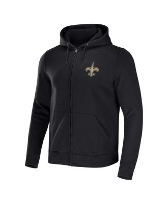 Men's NFL x Darius Rucker Collection by Black New Orleans Saints Rocker Full-Zip Hoodie