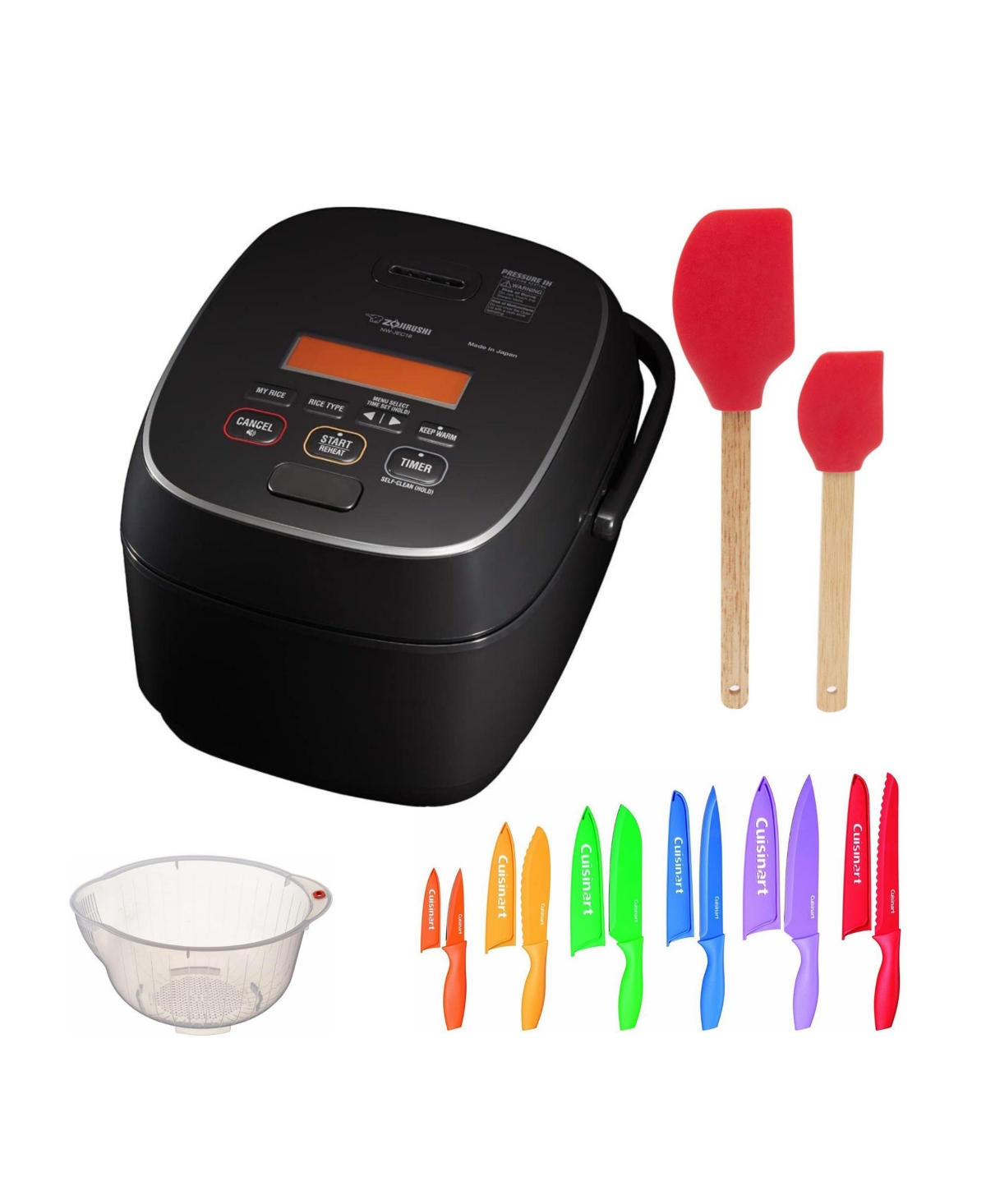 Nw-Jec18Ba Pressure Induction Heating Rice Cooker With Accessory - Black