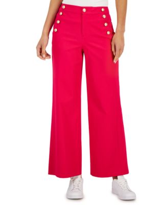 Charter Club Women's Wide-Leg Sailor Pants, Created for Macy's