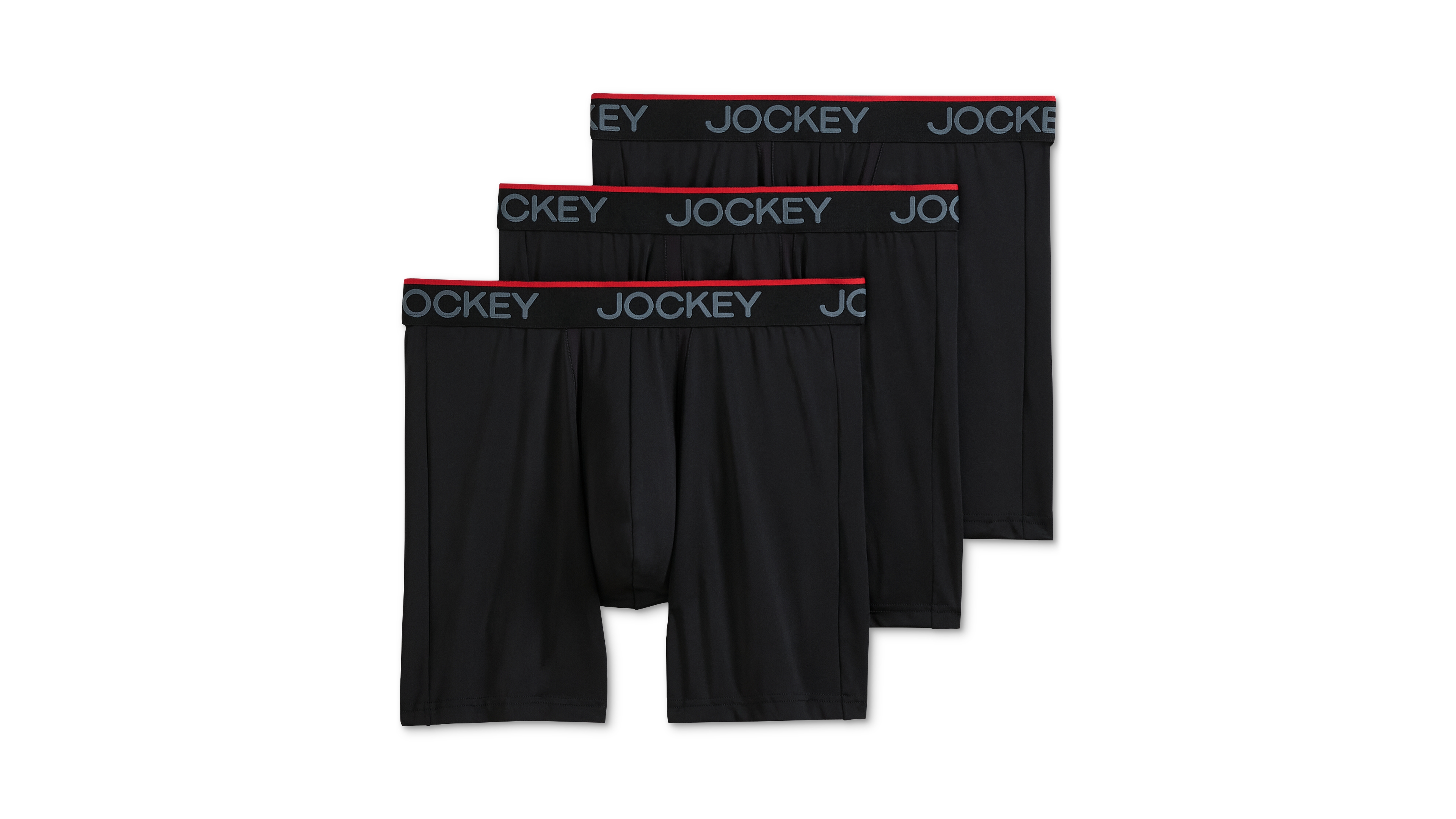 Jockey Men's Chafe Proof Pouch Microfiber 7" Boxer Brief - 3 Pack