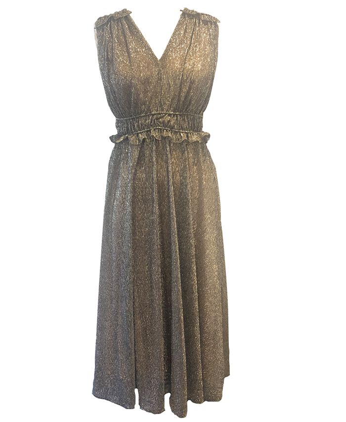 sachin and babi light blue dress Super cute pink silk chiffon Ann Taylor flowy midi