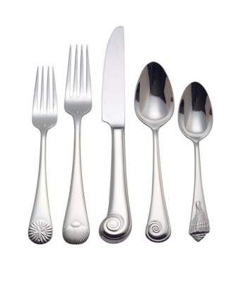 Reed & Barton Seashell 5 Pieces Flatware Place Setting Set, Service for ...