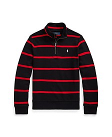 Toddler and Little Boys Striped Interlock Pullover