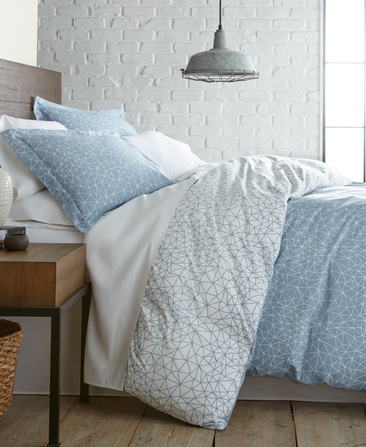 Southshore Fine Linens Geometric Maze Down Alternative 3 Piece Comforter and Sham Set,