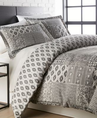 Global Patchwork Down Alternative 3-Pc. Comforter Set, King