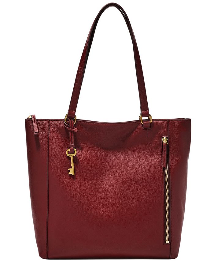 Brown Carolina Herrera Shopping Bag Red Stripe