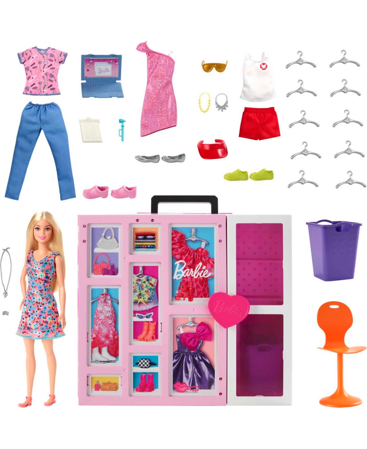 Barbie Kids' Dream Closet Doll And Playset In No Color