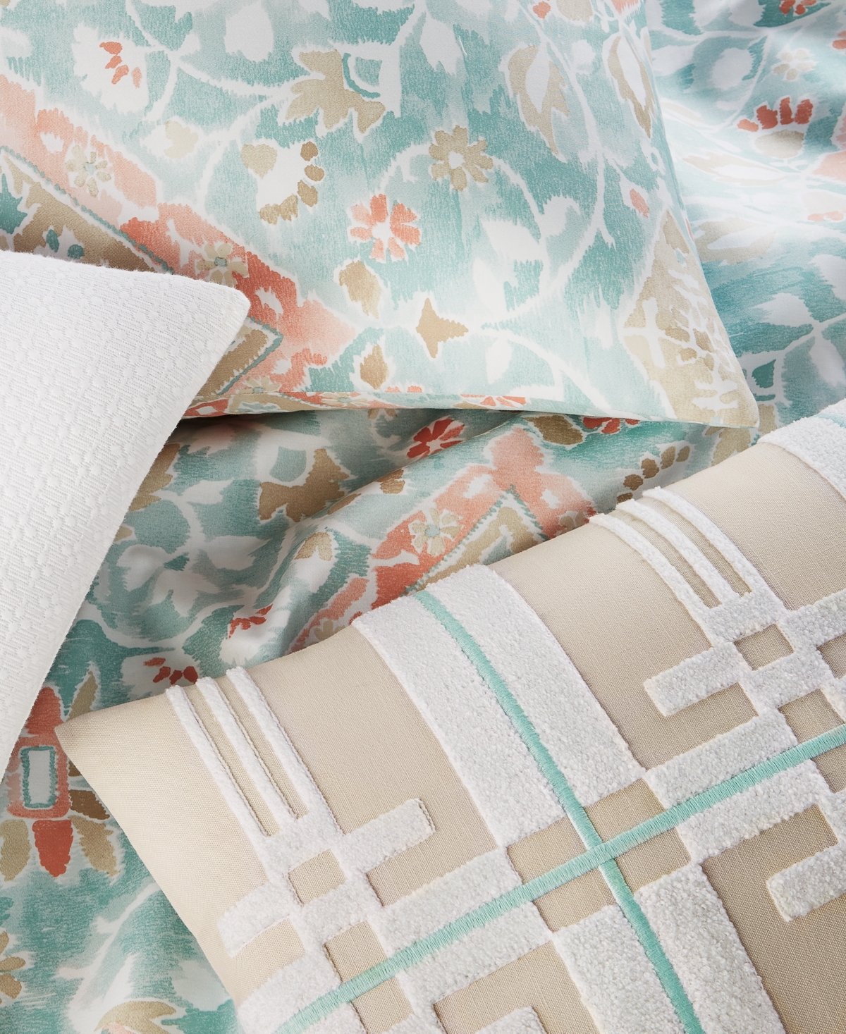 Last Act! Charter Club Damask Designs Terra Mesa 3-Pc. Duvet Cover Set, King, Exclusively at Macy's -aqua