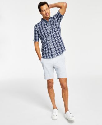 Club Room Men's Short-Sleeve Plaid Shirt & 4-Way Stretch Shorts, Created  for Macy's & Reviews - All Men's Clothing - Men - Macy's