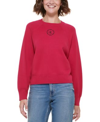 Calvin Klein Jeans - Women's Cotton Raglan-Sleeve Sweater