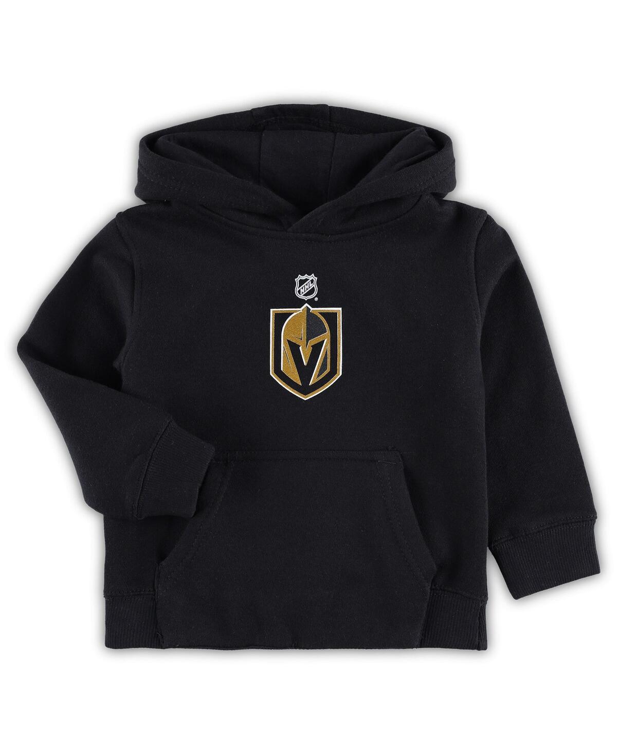 Outerstuff Babies' Toddler Boys Black Vegas Golden Knights Primary Logo Pullover Hoodie