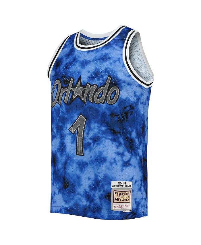 Maillot Orlando Magic Penny Hardaway Bleu Rayures Mitchell & Ness Taille L Jeunesse - Occasion