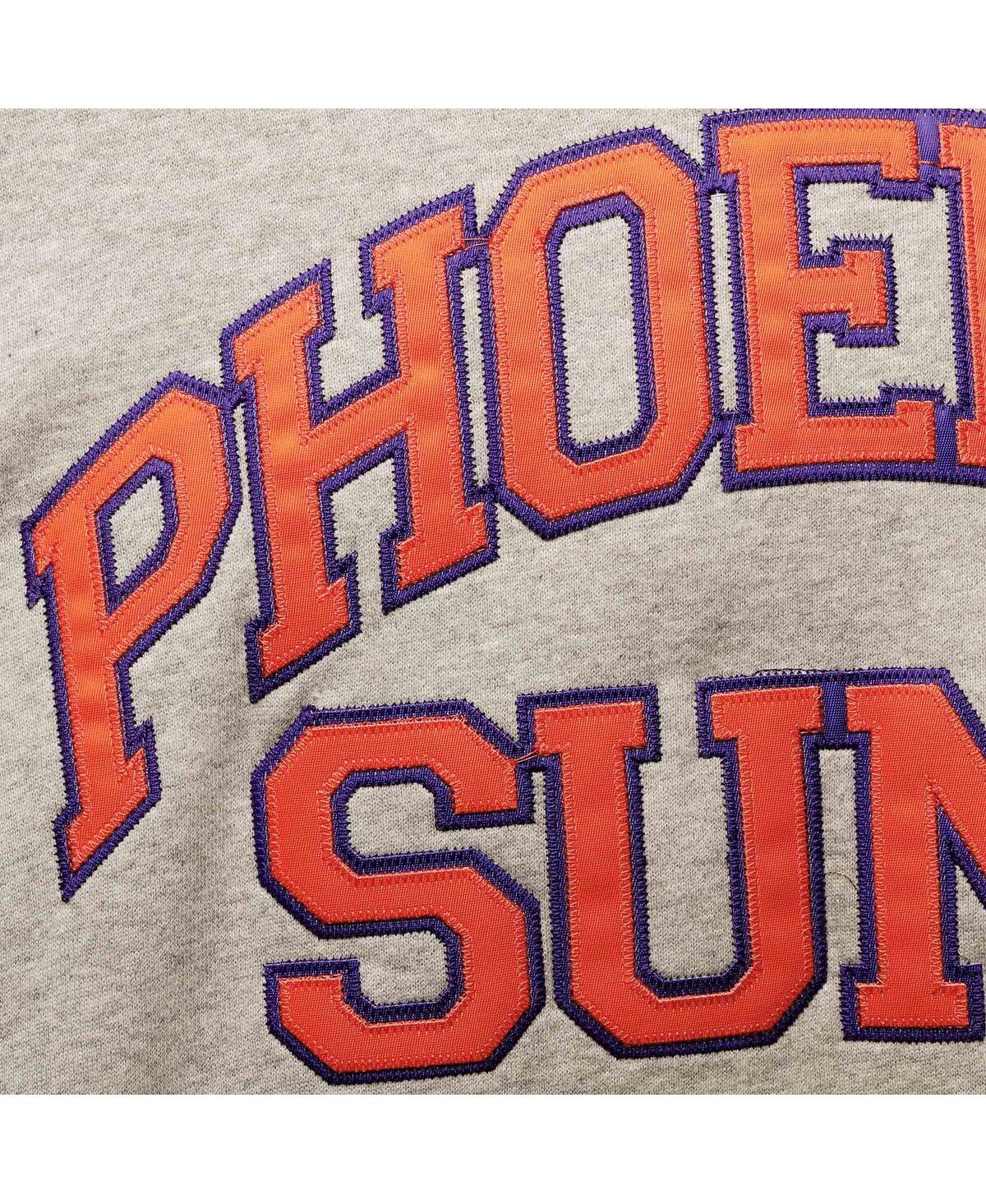 Shop Mitchell & Ness Men's  Steve Nash Heathered Gray Phoenix Suns Big And Tall Name And Number Pullover H