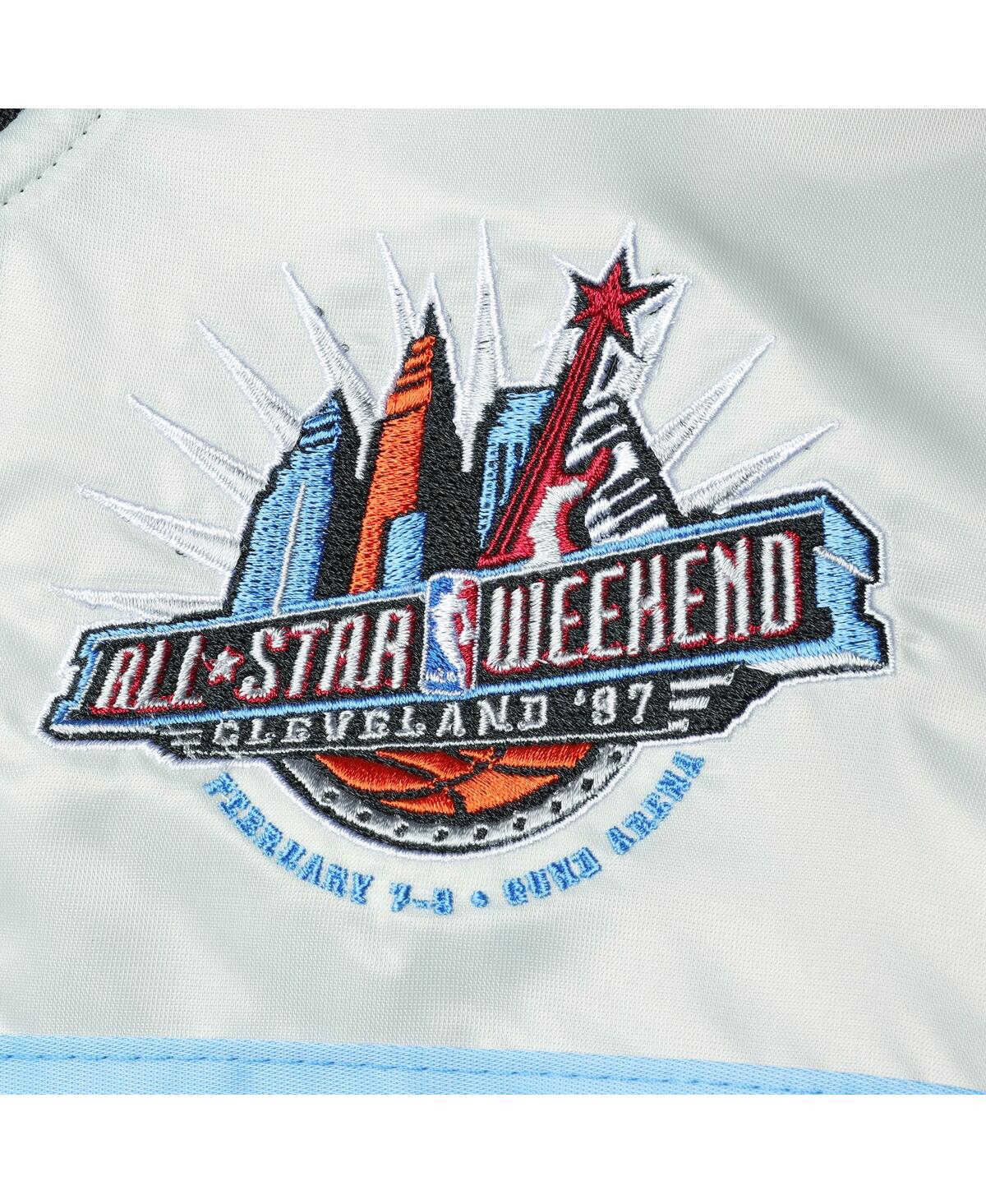 Mitchell & Ness Black Big & Tall Hardwood Classics 1997 Nba All-star Game Heavyweight Satin Full-sna In Black