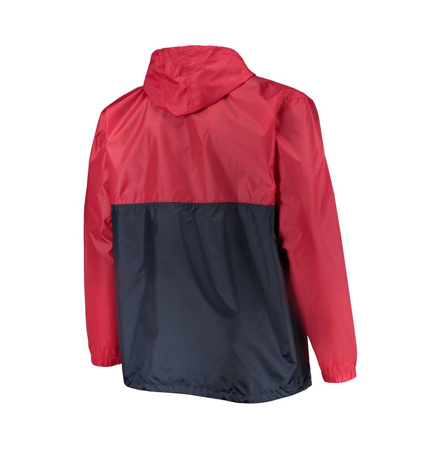 Мужское худи Profile Red Washington Capitals Big and Tall Anorak Half-Zip Pullover — фото 4
