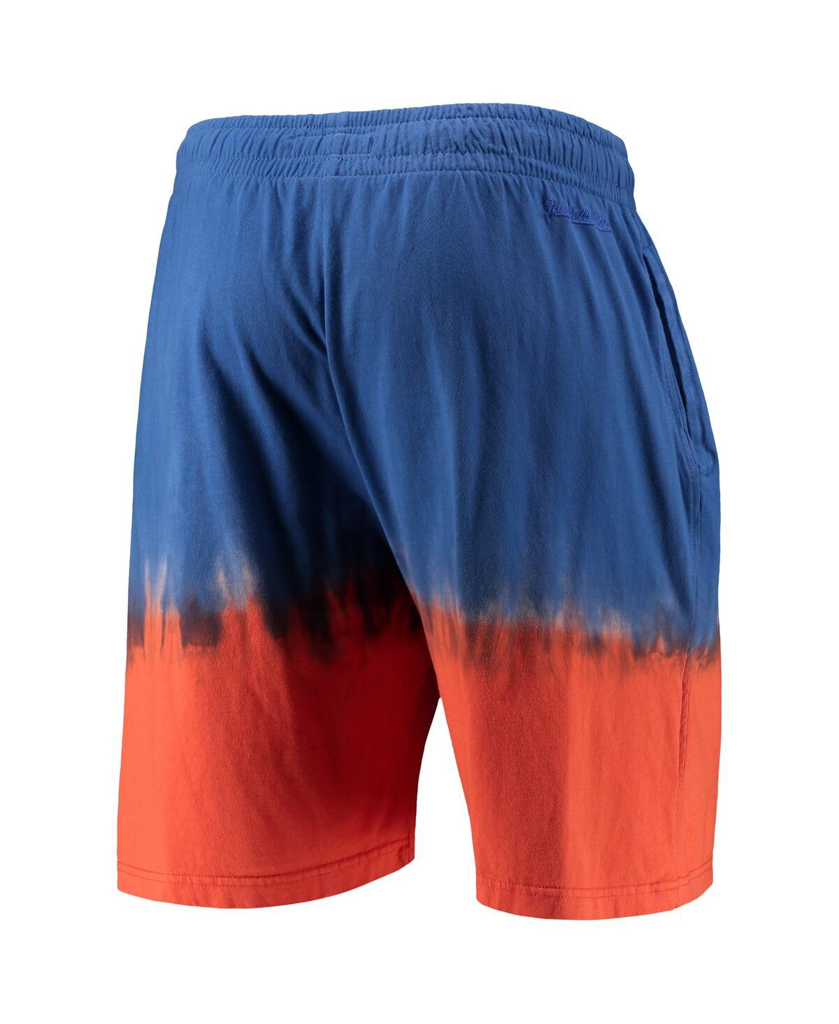 Mitchell & Ness Men's  Blue And Orange New York Knicks Hardwood Classic Authentic Shorts In Blue,orange