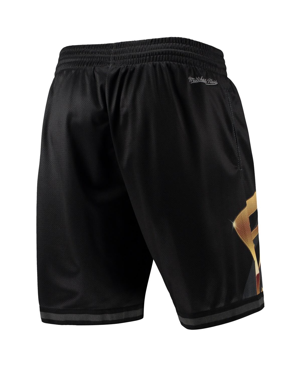 Mitchell & Ness Men's  Black Toronto Raptors Big Face 4.0 Fashion Shorts In Black