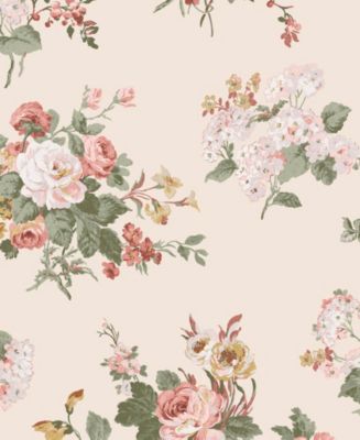 Laura Ashley Rose more Wallpaper - Macy's