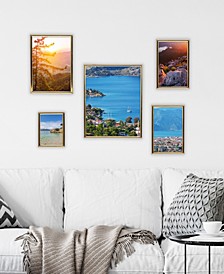 5 Piece Gold Plated Photo Frame Set