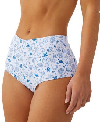 COTTON ON - Women's Printed Boyleg Full-Coverage Bikini Bottoms