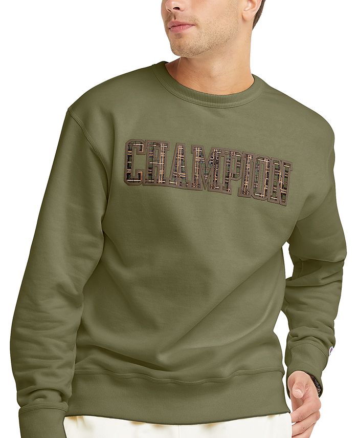 Champion Men s Powerblend Standard Fit Logo Print Fleece