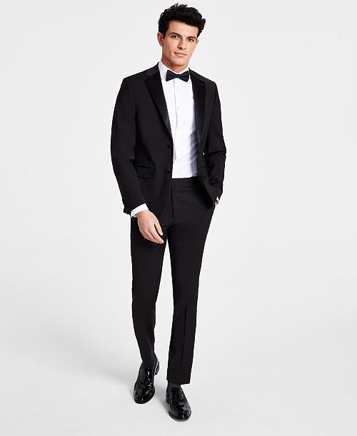alfani Calvin Klein Men's Skinny-Fit Wool Tuxedo Separates - CLOSE OUT Men's Fashion & Accessories