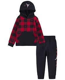 Toddler Boys Holiday Collection Pullover Hoodie and Joggers, 2-Pc. Set