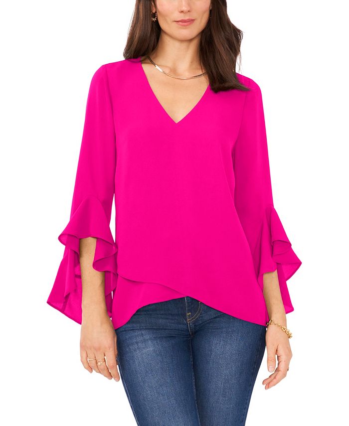 Vince Camuto FlutterSleeve Top Macy's