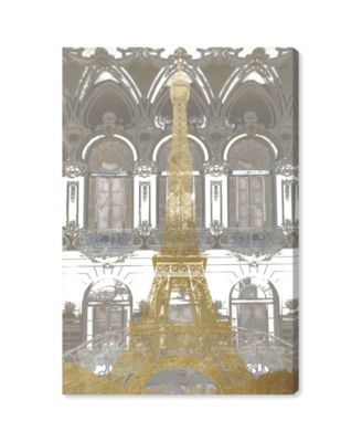 French Tower Street Giclee Art Print on Gallery Wrap Canvas