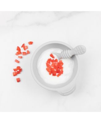 Baby Bowl with Lid and Spoon First Feeding, 3 Piece Set