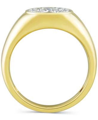 Men's Lab Grown Diamond Cluster Ring (1 ct. t.w.) in 10k Gold