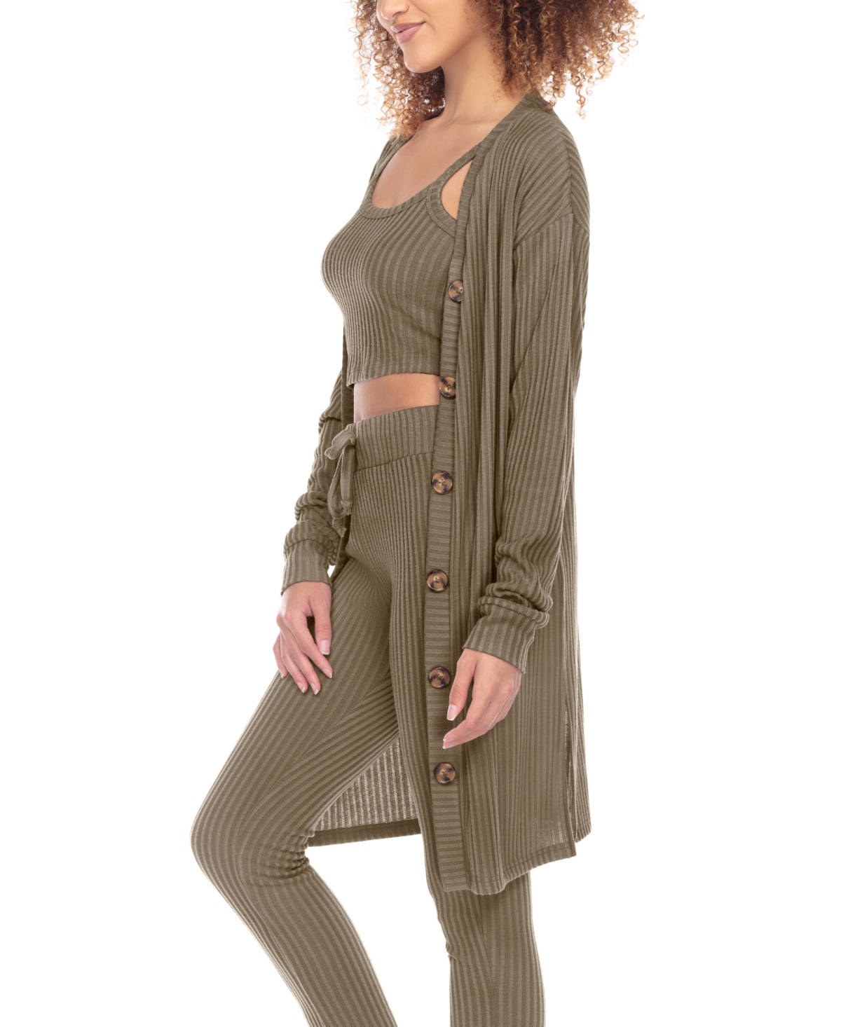 Honeydew Women's Off Duty Rib Knit Lounge Cardigan