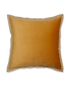 Velvet Flange Throw Pillow, 18" x 18"