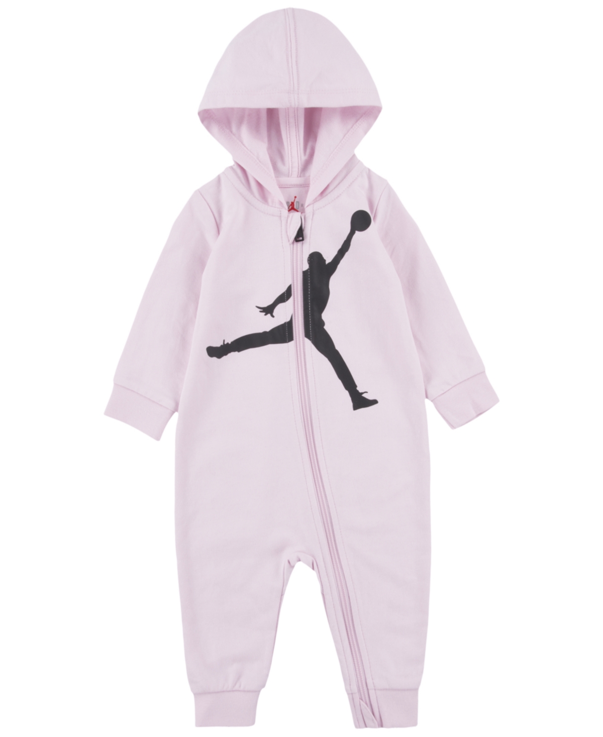 Jordan Baby Full-zip Coverall In Pink