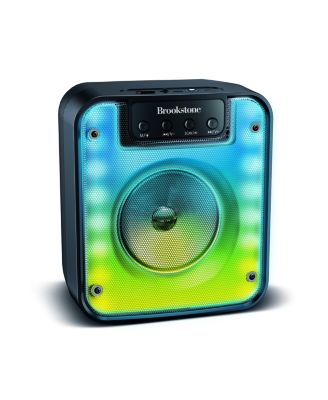 Photo 1 of Brookstone Chroma Shimmer Speaker, SX Audio, Multicolor LEDs, Bluetooth 5.0, Portable Design, Microphone Input