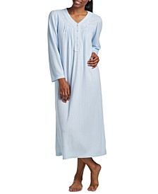 Women's Long-Sleeve Knit Nightgown