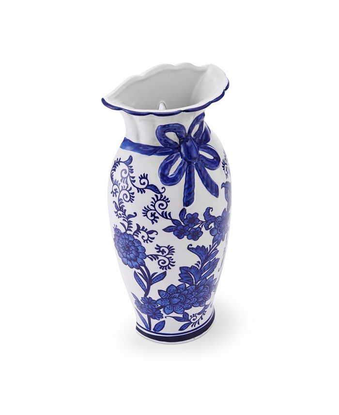 Mikasa 12" Floral Ceramic Vase Macy's