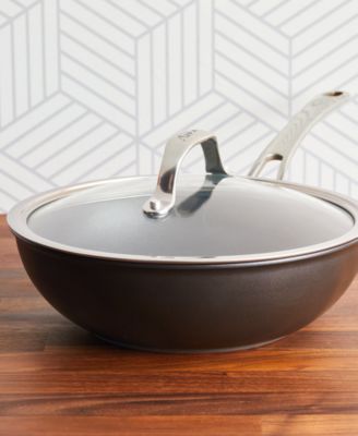 X Hybrid Nonstick Stir Fry Wok with Lid, 10"