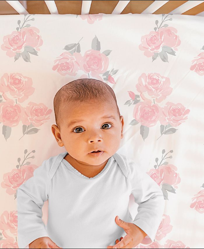 The Peanutshell Floral Crib Bedding Set, 3 Piece Macy's