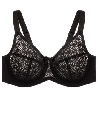 Plus Size Full Figure Wonderwire Lace Comfort Bra 9855