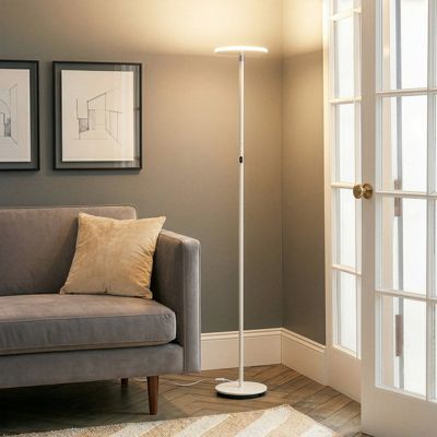 Sky 63" Super Bright LED Torchiere Modern Floor Lamp with Adjustable Head