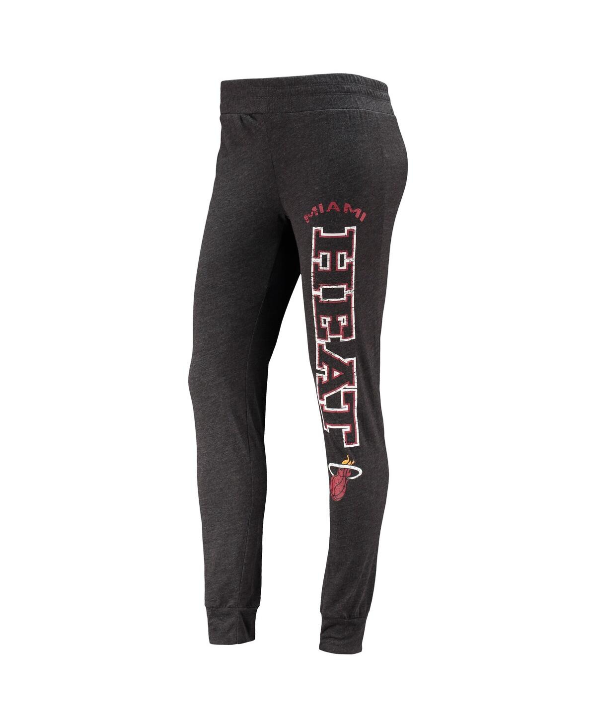 Women's Concepts SportMiami Heat Hoodie & Pants Sleep Set - Black