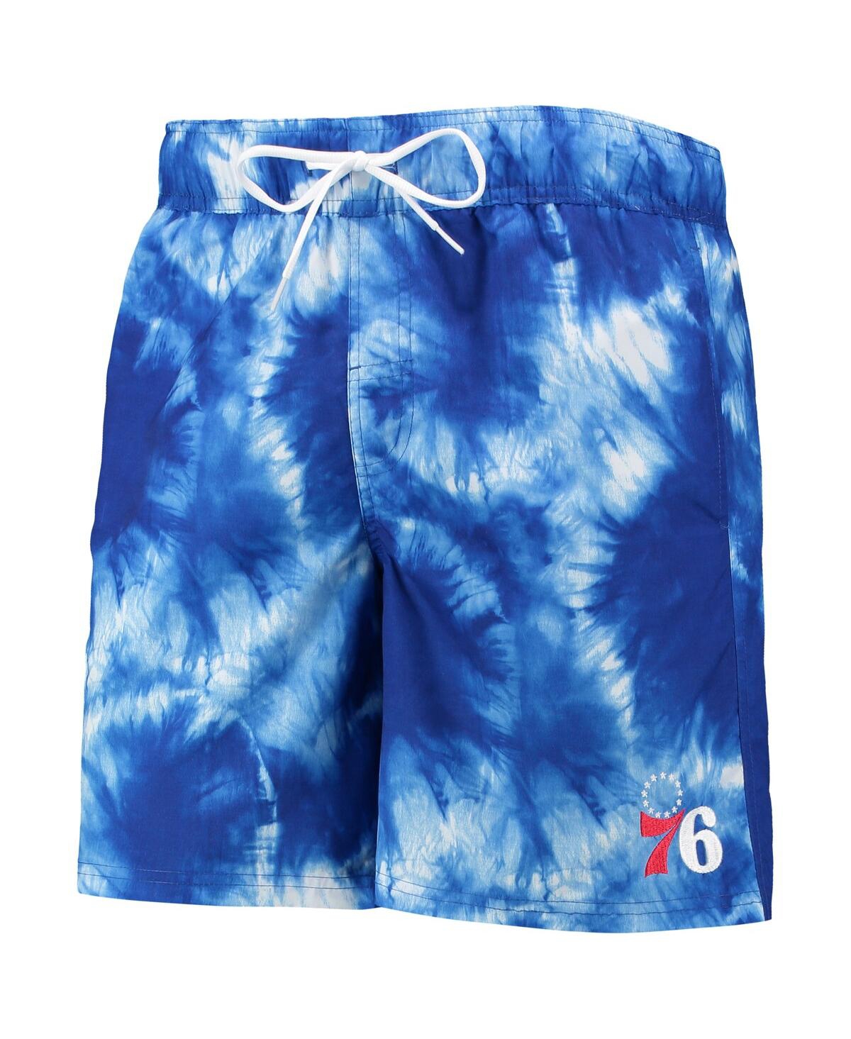 Shop G-iii Sports By Carl Banks Men's  Royal Philadelphia 76ers Splash Volley Swim Shorts