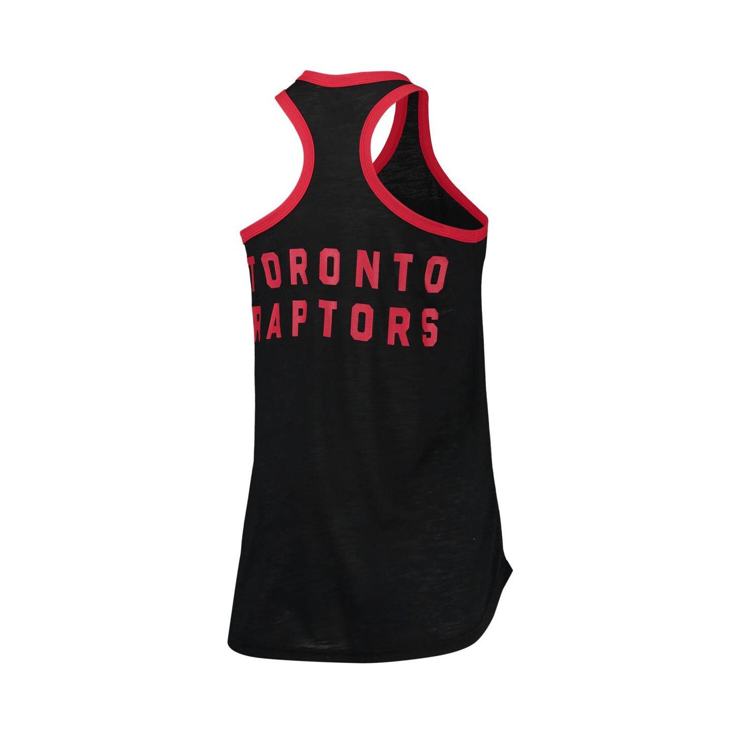 Women's Black Toronto Raptors Showdown Scoop-Neck Racerback Tank Top