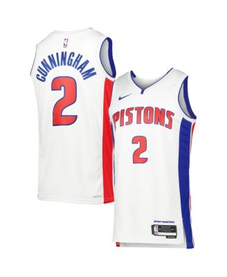 Men's and Women's Cade Cunningham White Detroit Pistons Swingman Jersey - Icon Edition