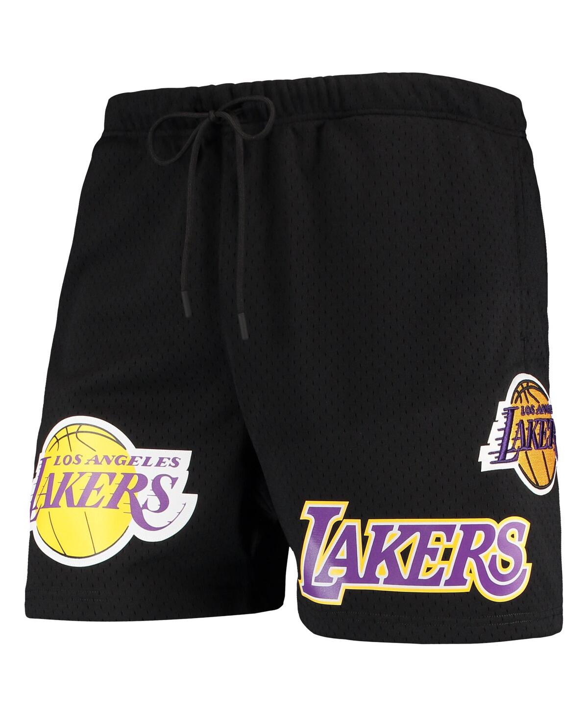 Pro Standard Black Los Angeles Lakers Mesh Capsule Shorts In Black